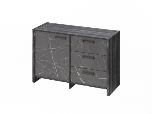 Тумба двухсекционная FB-12-01.G. Древесина Графит/Камень Пьетра Гриджиа черный Тумба двухсекционная FB-12-01.G. Древесина Графит/Камень Пьетра Гриджиа черный