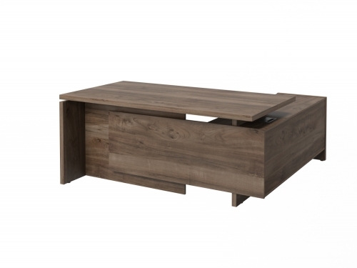 Стол с опорной тумбой FI-117L.DD Орех Пацифик Табак Стол с опорной тумбой FI-117L.DD Орех Пацифик Табак