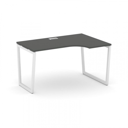 Style Project Стол рабочий эргоном. SN-4T2.SPA-022(R) Акация Лорка/Металл Антрацит/Заглушка Пластик фото 18