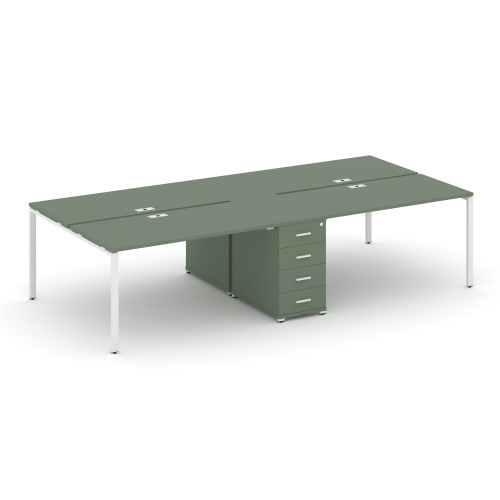 Бенч-система на 4 места с 1 опорной тумбой Concept CN.DRS-420 Бенч-система на 4 места с 1 опорной тумбой Concept CN.DRS-420