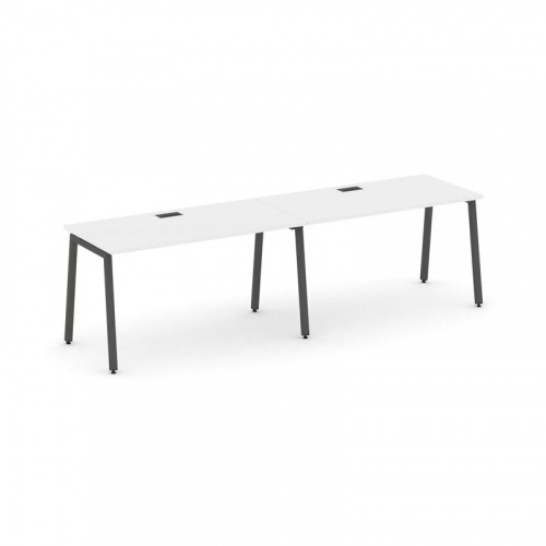 Style Project Рабочая станция 1 сторон. SN-4A.ORS-004 Антрацит/Металл Белый 3160*600*750 фото 23