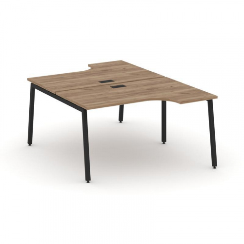 Style Project Рабочая станция эргоном. SN-4A.DRPA-002 Дуб Наварра/Металл Антрацит 1580*1232/1992*750