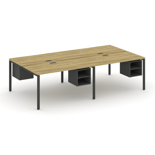 Бенч-система на 4 места с подвесными тумбами Concept CN.DRS-125 фото 3