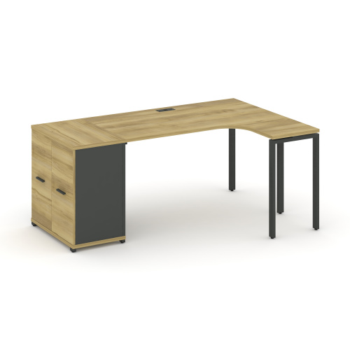 Стол эргономичный с опорным распашным шкафом Concept CN.SA-210(R) Стол эргономичный с опорным распашным шкафом Concept CN.SA-210(R)