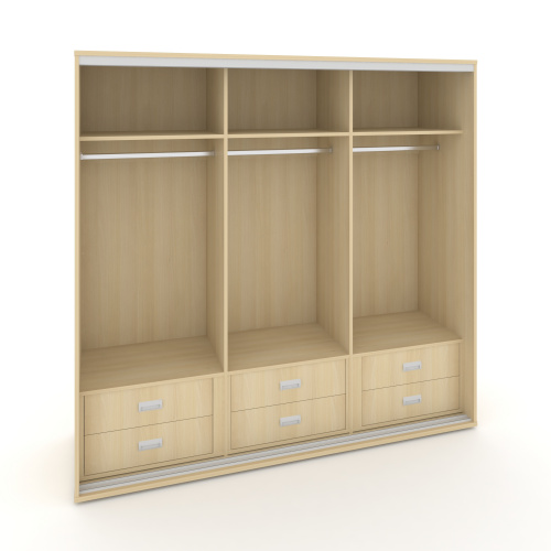 Корпус 3-х секционного шкафа низкого L=1619мм Maris SH.K3-1.2 K4