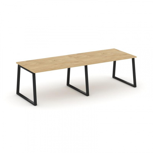 Style Project Стол переговорный SN-6T1.SPRG-011.3 Акация Лорка/Металл Антрацит 1960*980*750 фото 2 Style Project Стол переговорный SN-6T1.SPRG-011.3 Акация Лорка/Металл Антрацит 1960*980*750 фото 2