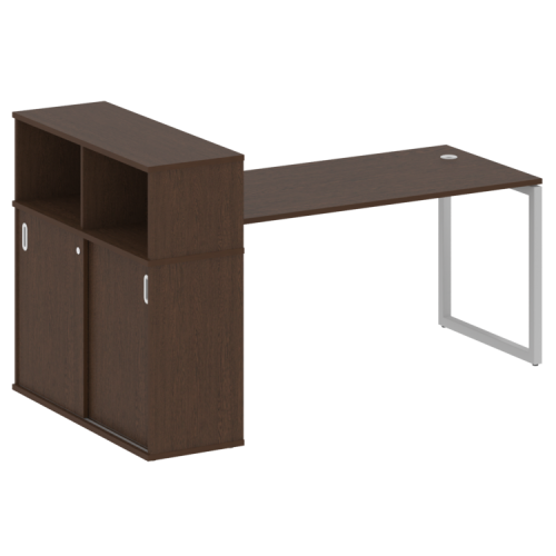 Стол офисный с шкафом-купе на О-обр. м/к Metal System Quattro 40БО.РС-СШК-3.4 фото 6 Стол офисный с шкафом-купе на О-обр. м/к Metal System Quattro 40БО.РС-СШК-3.4 фото 6