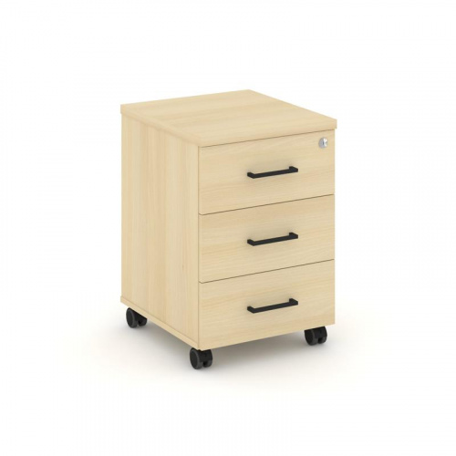 Style Project Тумба мобильная усил. колеса SN.TMU-002 Антрацит/Дуб Наварра/Черный Ручки 416*460*611 фото 10