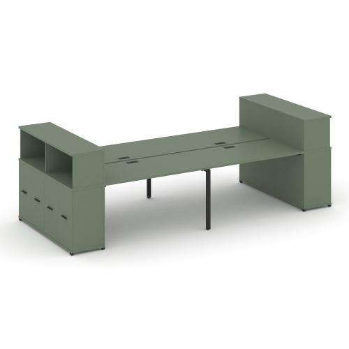 Бенч-система с опорными распашными шкафами Concept CN.DRS-270 Бенч-система с опорными распашными шкафами Concept CN.DRS-270