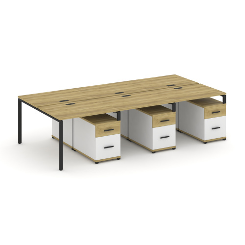 Бенч-система на 6 мест с 3 опорными тумбами Concept CN.DRS-353 фото 6