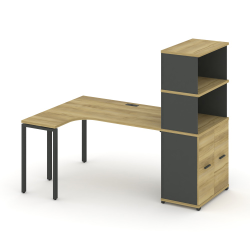 Стол эргономичный с опорным распашным шкафом Concept CN.SA-216(L) Стол эргономичный с опорным распашным шкафом Concept CN.SA-216(L)
