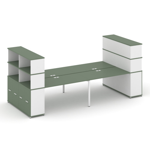 Бенч-система с опорными распашными шкафами Concept CN.DRS-275 фото 5 Бенч-система с опорными распашными шкафами Concept CN.DRS-275 фото 5