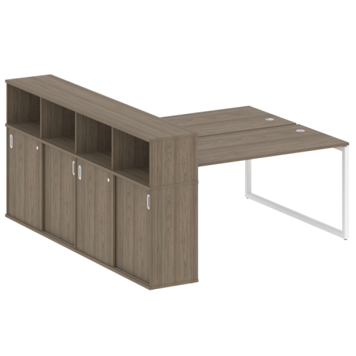 Бенч-система с шкафом-купе на О-обр. м/к Metal System Quattro 40БО.РС-СШК-4.4 Бенч-система с шкафом-купе на О-обр. м/к Metal System Quattro 40БО.РС-СШК-4.4