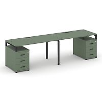 Бенч-система на 2 места с 2 опорными тумбами Concept CN.ORS-320