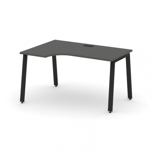 Style Project Стол рабочий эргоном. SN-6A.SPA-011(L) Тиквуд Светлый/Металл Белый 1380*700/980*750 фото 8