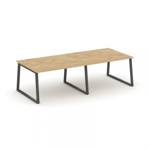 Style Project Стол переговорный SN-6T1.SPRG-043.3 Акация Лорка/Металл Антрацит 2760*1180*750 фото 4 Style Project Стол переговорный SN-6T1.SPRG-043.3 Акация Лорка/Металл Антрацит 2760*1180*750 фото 4