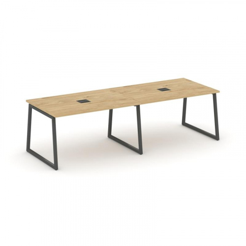 Style Project Стол переговорный SN-4T1.SPRG-013 Акация Лорка/Металл Антрацит/Заглушка Металл Антраци фото 6 Style Project Стол переговорный SN-4T1.SPRG-013 Акация Лорка/Металл Антрацит/Заглушка Металл Антраци фото 6