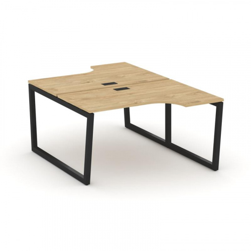 Style Project Рабочая станция эргоном. SN-5T2.DRPA-022 Акация Лорка/Металл Антрацит/Заглушка Пластик