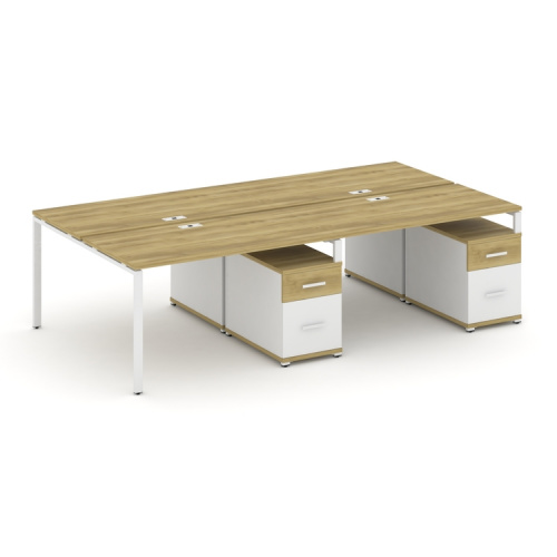 Бенч-система на 4 места с 2 опорными тумбами Concept CN.DRS-323 фото 11