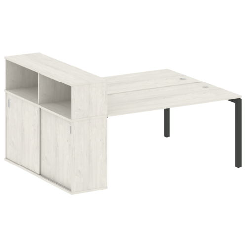 Бенч-система с шкафом-купе на П-обр. м/к Metal System Quattro 50БП.РС-СШК-2.4 фото 5 Бенч-система с шкафом-купе на П-обр. м/к Metal System Quattro 50БП.РС-СШК-2.4 фото 5