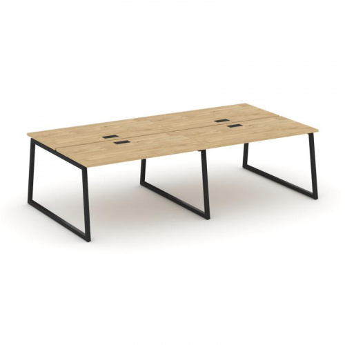 Style Project Рабочая станция 2-х сторон. SN-4T1.DRS-051 Акация Лорка/Металл Антрацит/Заглушка Пласт