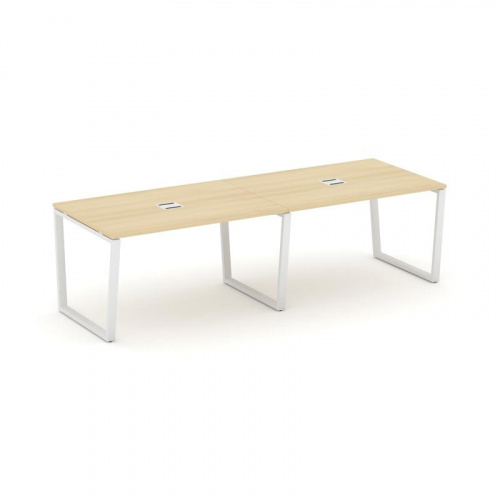 Style Project Стол переговорный SN-6T2.SPRG-014 Акация Лорка/Металл Антрацит/Заглушка Металл Антраци фото 21