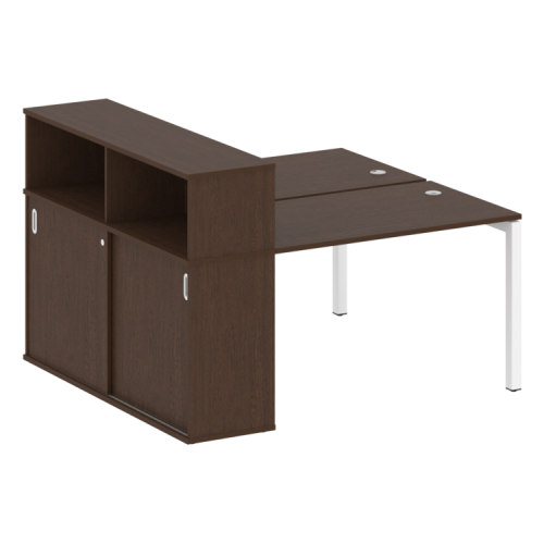 Бенч-система с шкафом-купе на П-обр. м/к Metal System Quattro 50БП.РС-СШК-2.2 фото 6 Бенч-система с шкафом-купе на П-обр. м/к Metal System Quattro 50БП.РС-СШК-2.2 фото 6