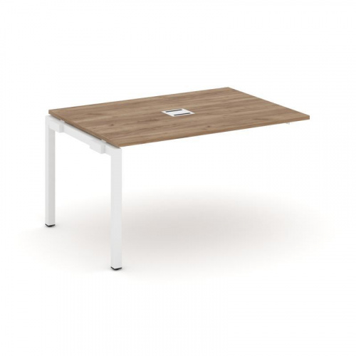 Style Project Проходной наб. элем. перег. стола SN-5P.NSPRG-004 Тиквуд Светлый/Металл Белый 1580*980 фото 3