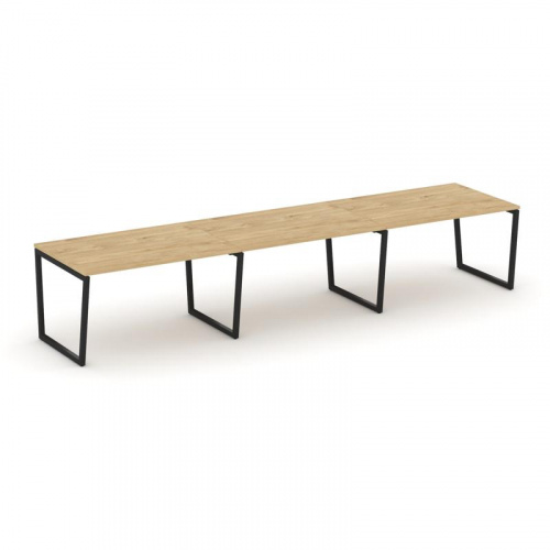 Style Project Стол переговорный SN-4T2.SPRG-021.3 Акация Лорка/Металл Антрацит 2940*980*750