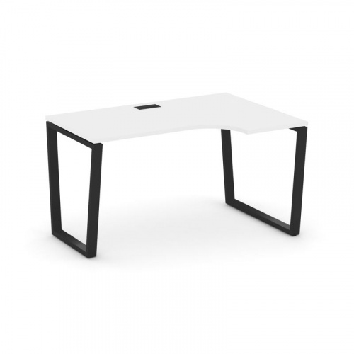 Style Project Стол рабочий эргоном. SN-6T2.SPA-011(R) Акация Лорка/Металл Антрацит/Заглушка Пластик фото 9