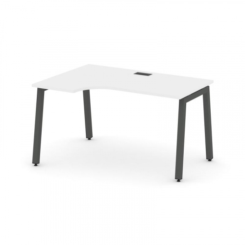 Style Project Стол рабочий эргоном. SN-5A.SPA-002(L) Дуб Табак/Металл Антрацит 1580*600/980*750 фото 23