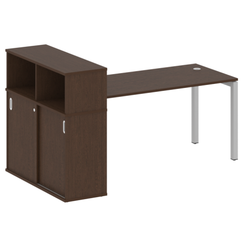 Стол офисный с шкафом-купе на П-обр. м/к Metal System Quattro 50БП.РС-СШК-3.4 фото 10 Стол офисный с шкафом-купе на П-обр. м/к Metal System Quattro 50БП.РС-СШК-3.4 фото 10