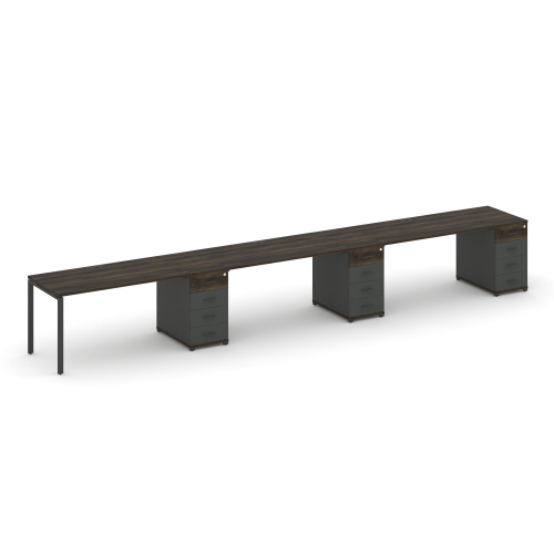 Бенч-система на 3 места с 3 опорными тумбами Concept CN.ORS-441 фото 3 Бенч-система на 3 места с 3 опорными тумбами Concept CN.ORS-441 фото 3