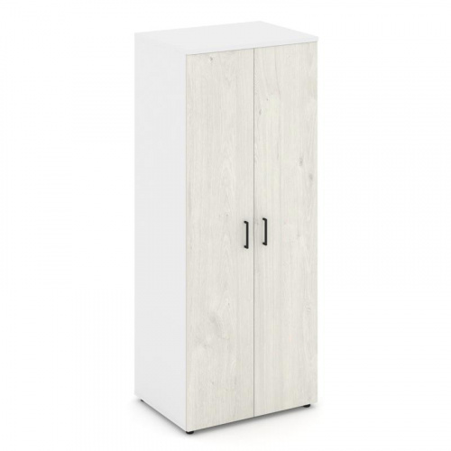 Style Project Гардероб широкий глубокий SN.GB.E-004 Белый/Тиквуд Светлый/Черный Ручки 796*600*1982 фото 3