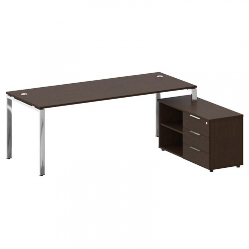Стол руководителя с тумбой Metal System Direct БГ.СРТ-6.8 (R) фото 2