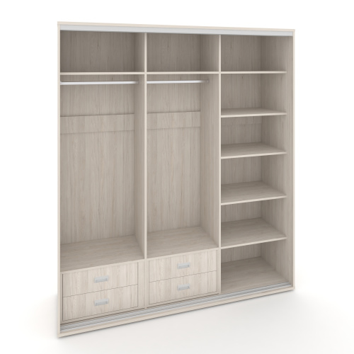 Корпус 3-х секционного шкафа высокого L=2519мм Maris SH.K3-7.1 K3 фото 2