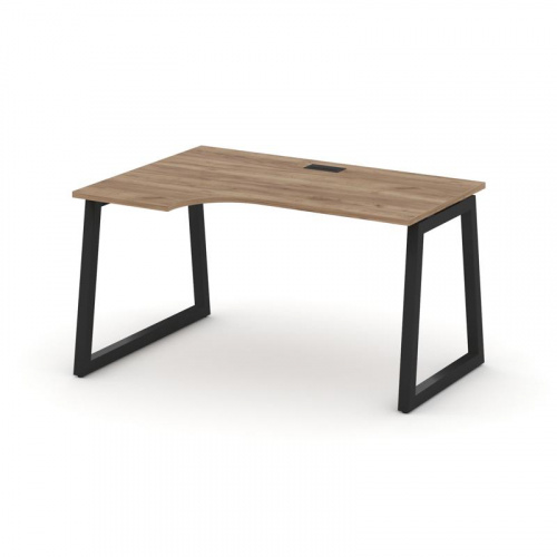 Style Project Стол рабочий эргоном. SN-5T1.SPA-001(L) Акация Лорка/Металл Антрацит/Заглушка Пластик фото 6 Style Project Стол рабочий эргоном. SN-5T1.SPA-001(L) Акация Лорка/Металл Антрацит/Заглушка Пластик фото 6