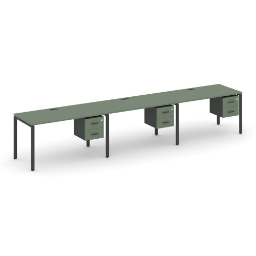 Бенч-система на 3 места с подвесными тумбами Concept CN.ORS-134 фото 2 Бенч-система на 3 места с подвесными тумбами Concept CN.ORS-134 фото 2