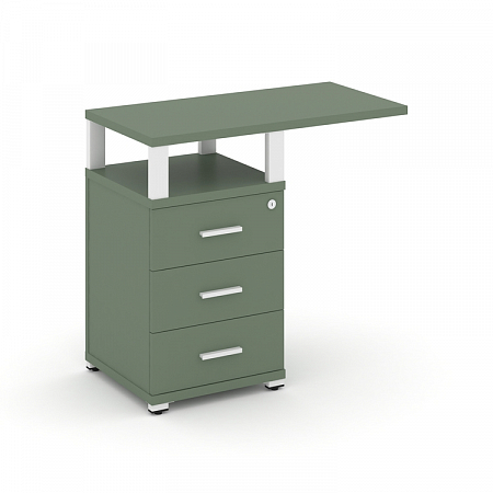 Тумба приставная с 3 ящиками Concept CN.TUS-002 W