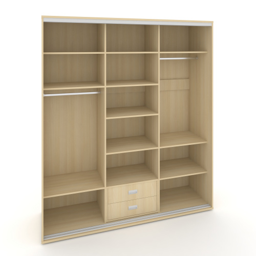 Корпус 3-х секционного шкафа высокого L=2369мм Maris SH.K3-6.1 K2