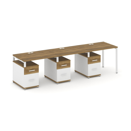 Бенч-система на 3 места с 3 опорными тумбами Concept CN.ORS-345 фото 8