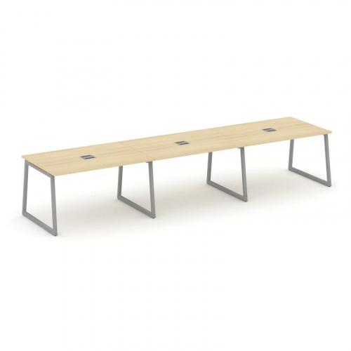 Style Project Стол переговорный SN-4T1.SPRG-024 Акация Лорка/Металл Антрацит/Заглушка Металл Антраци фото 21