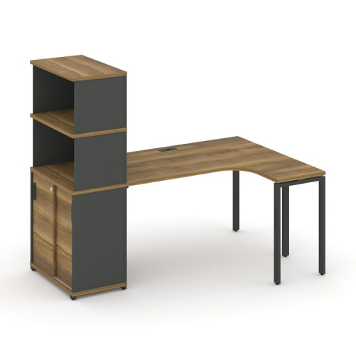 Стол эргономичный с опорным шкафом-купе Concept CN.SA-222(R) Стол эргономичный с опорным шкафом-купе Concept CN.SA-222(R)