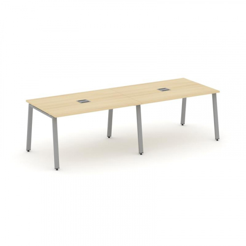 Style Project Стол переговорный SN-6A.SPRG-014 Тиквуд Светлый/Металл Белый 3160*980*750 фото 13