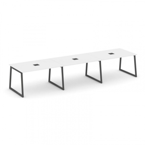 Style Project Стол переговорный SN-4T1.SPRG-024 Акация Лорка/Металл Антрацит/Заглушка Металл Антраци фото 26