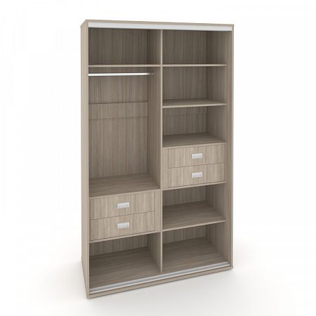 Корпус 2-х секционного шкафа высокого L=1300мм Maris SH.K2-3.1 K5