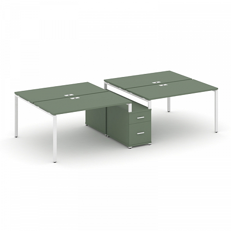 Бенч-система на 4 места с опорной тумбой Concept CN.DRS-316