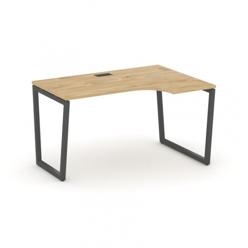 Style Project Стол рабочий эргоном. SN-4T2.SPA-022(R) Акация Лорка/Металл Антрацит/Заглушка Пластик фото 22