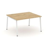 Style Project Стол переговорный SN-4A.SPRG-033.3 Тиквуд Светлый/Металл Белый 1380*1180*750