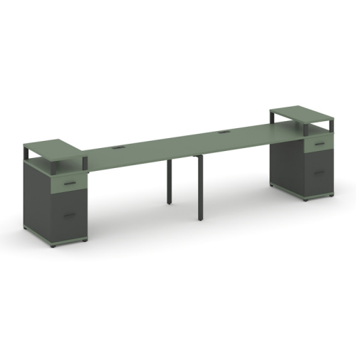 Бенч-система на 2 места с 2 опорными тумбами Concept CN.ORS-429 фото 2